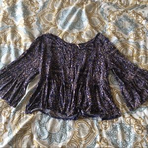 Free People Bell Sleeve Blouse
